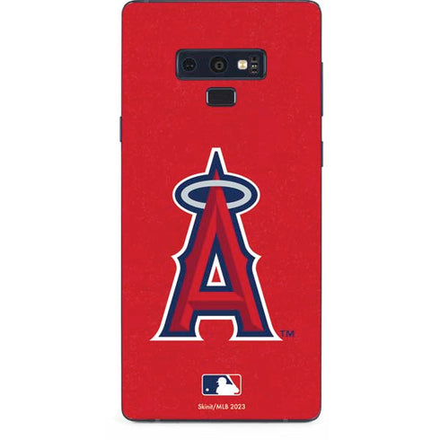 MLB Los Angeles Angels - Solid Distressed Galaxy Note 9 Skin