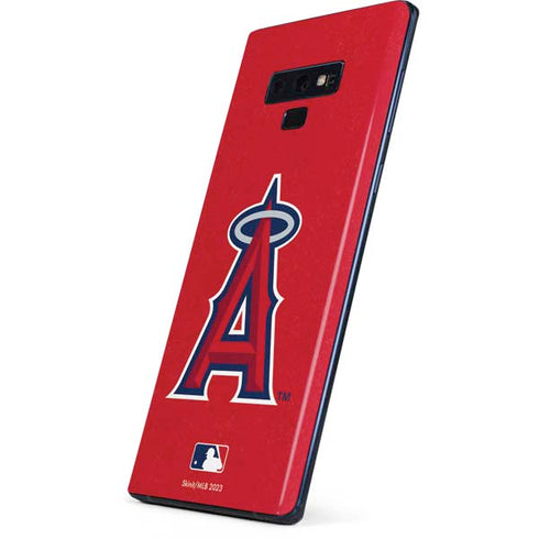 MLB Los Angeles Angels - Solid Distressed Galaxy Note 9 Skin