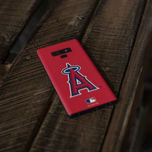MLB Los Angeles Angels - Solid Distressed Galaxy Note 9 Skin
