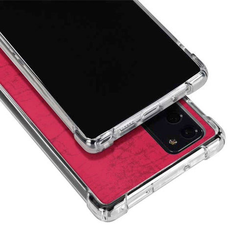 MLB Los Angeles Angels - Solid Distressed Galaxy Note20 5G Clear Case