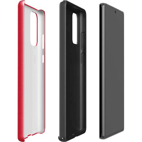 MLB Los Angeles Angels - Solid Distressed Galaxy Note20 5G Pro Case
