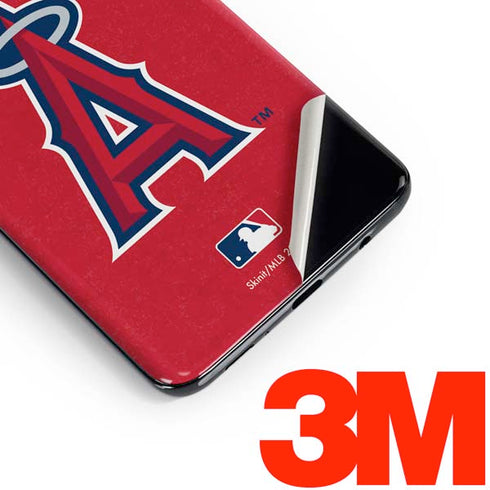 MLB Los Angeles Angels - Solid Distressed Galaxy S10e Skin