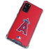 MLB Los Angeles Angels - Solid Distressed Galaxy S20 FE Clear Case