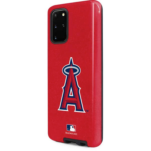 MLB Los Angeles Angels - Solid Distressed Galaxy S20 Plus Pro Case