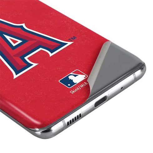 MLB Los Angeles Angels - Solid Distressed Galaxy S20 Plus Skin