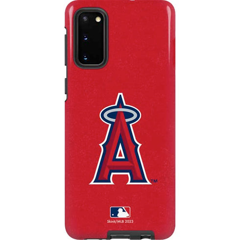 MLB Los Angeles Angels - Solid Distressed Galaxy S20 Pro Case