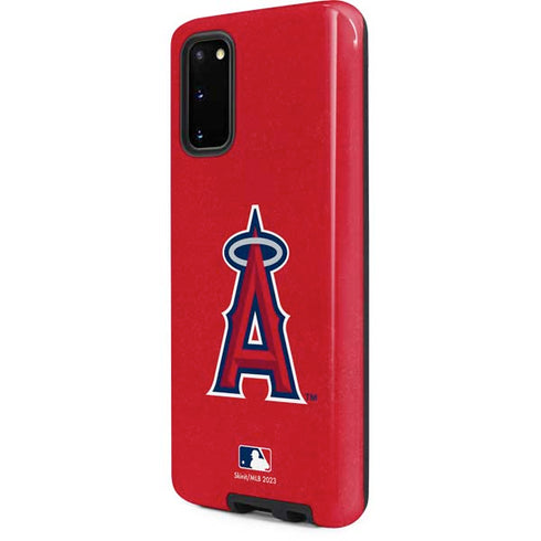 MLB Los Angeles Angels - Solid Distressed Galaxy S20 Pro Case