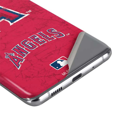MLB Los Angeles Angels - Solid Distressed Galaxy S20 Skin