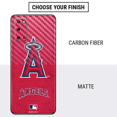 MLB Los Angeles Angels - Solid Distressed Galaxy S20 Skin