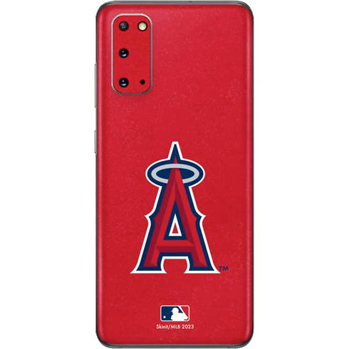 MLB Los Angeles Angels - Solid Distressed Galaxy S20 Skin