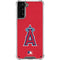 MLB Los Angeles Angels - Solid Distressed Galaxy S21 Plus 5G Clear Case