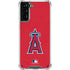 MLB Los Angeles Angels - Solid Distressed Galaxy S21 Plus 5G Clear Case