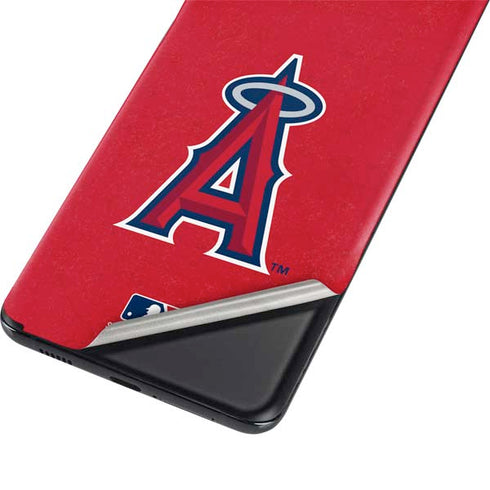 MLB Los Angeles Angels - Solid Distressed Galaxy S21 Plus 5G Skin