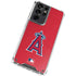 MLB Los Angeles Angels - Solid Distressed Galaxy S21 Ultra 5G Clear Case