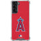 MLB Los Angeles Angels - Solid Distressed Galaxy S22 Clear Case