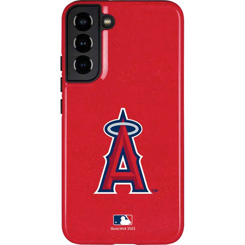 MLB Los Angeles Angels - Solid Distressed Galaxy S22 Plus Pro Case