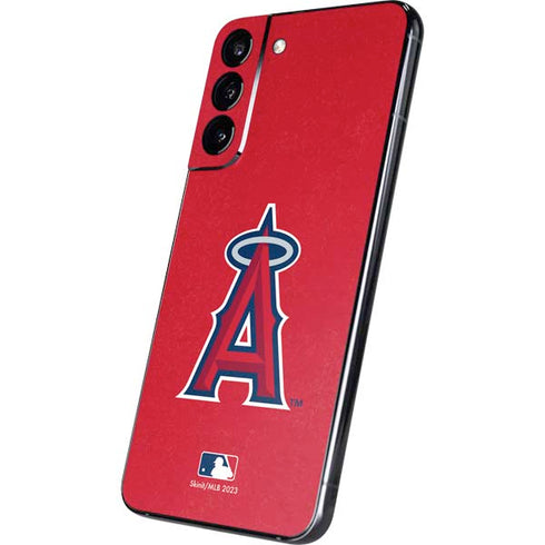 MLB Los Angeles Angels - Solid Distressed Galaxy S22 Plus Skin