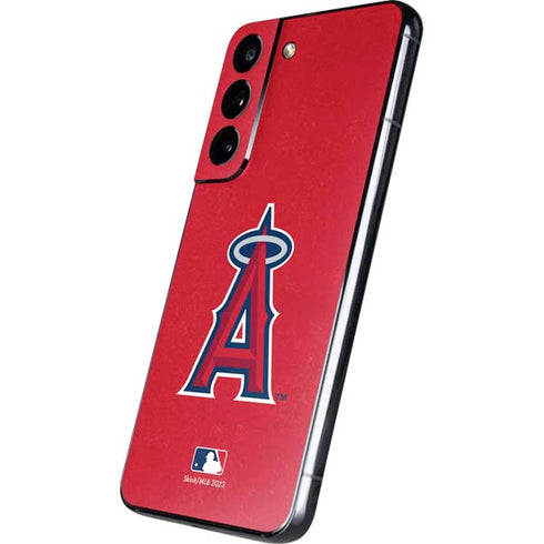 MLB Los Angeles Angels - Solid Distressed Galaxy S22 Skin