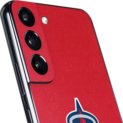 MLB Los Angeles Angels - Solid Distressed Galaxy S22 Skin