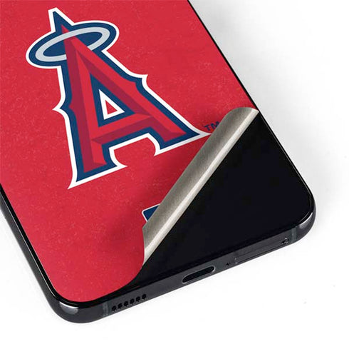 MLB Los Angeles Angels - Solid Distressed Galaxy S22 Skin