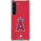 MLB Los Angeles Angels - Solid Distressed Galaxy S23 Clear Case