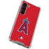 MLB Los Angeles Angels - Solid Distressed Galaxy S23 Clear Case