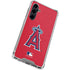 MLB Los Angeles Angels - Solid Distressed Galaxy S23 FE Clear Case