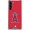 MLB Los Angeles Angels - Solid Distressed Galaxy S23 Plus Clear Case