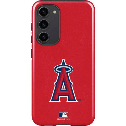 MLB Los Angeles Angels - Solid Distressed Galaxy S23 Plus Pro Case