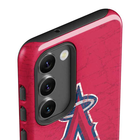 MLB Los Angeles Angels - Solid Distressed Galaxy S23 Pro Case