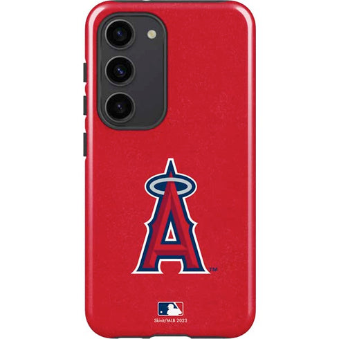 MLB Los Angeles Angels - Solid Distressed Galaxy S23 Pro Case