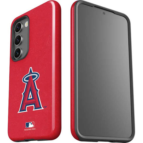 MLB Los Angeles Angels - Solid Distressed Galaxy S23 Pro Case