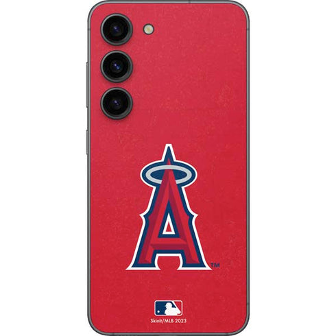 MLB Los Angeles Angels - Solid Distressed Galaxy S23 Skin