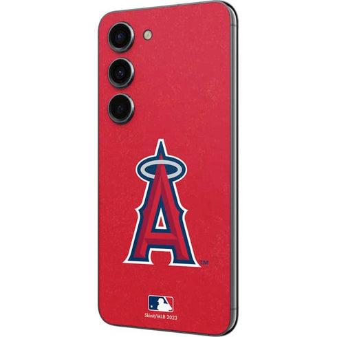 MLB Los Angeles Angels - Solid Distressed Galaxy S23 Skin