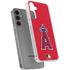 MLB Los Angeles Angels - Solid Distressed Galaxy S24 Plus Clear Case