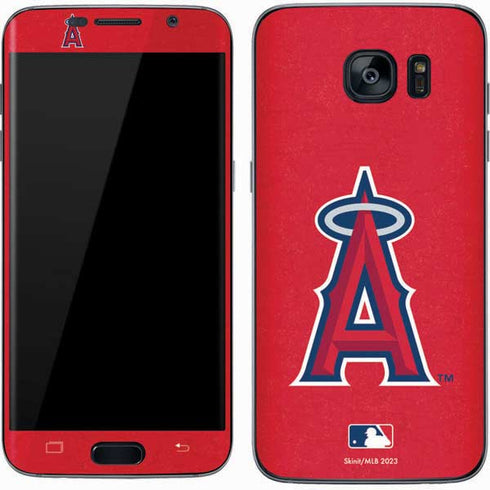 MLB Los Angeles Angels - Solid Distressed Galaxy S7 Skin
