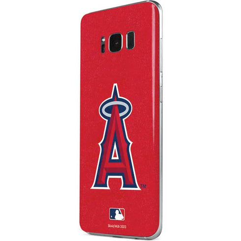 MLB Los Angeles Angels - Solid Distressed Galaxy S8 Plus Skin