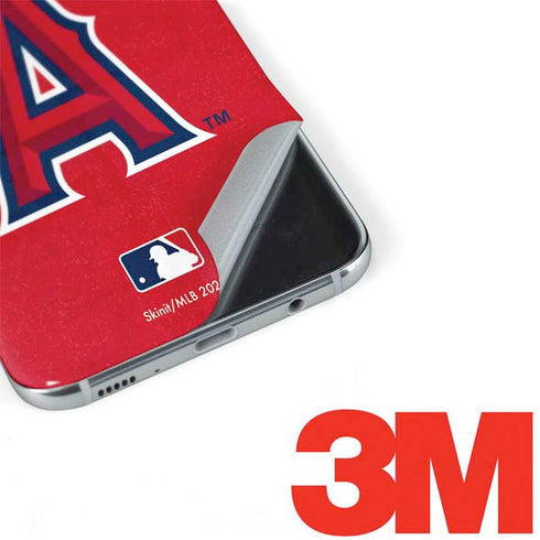 MLB Los Angeles Angels - Solid Distressed Galaxy S8 Plus Skin