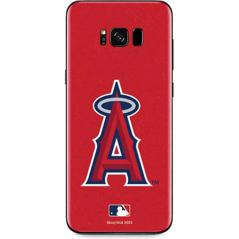 MLB Los Angeles Angels - Solid Distressed Galaxy S8 Skin