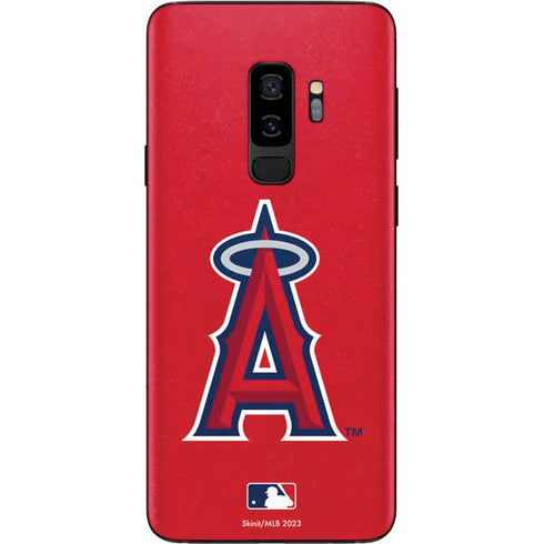 MLB Los Angeles Angels - Solid Distressed Galaxy S9 Plus Skin