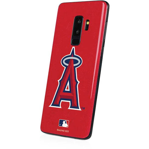 MLB Los Angeles Angels - Solid Distressed Galaxy S9 Plus Skin
