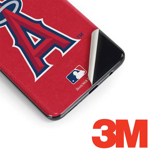 MLB Los Angeles Angels - Solid Distressed Galaxy S9 Plus Skin