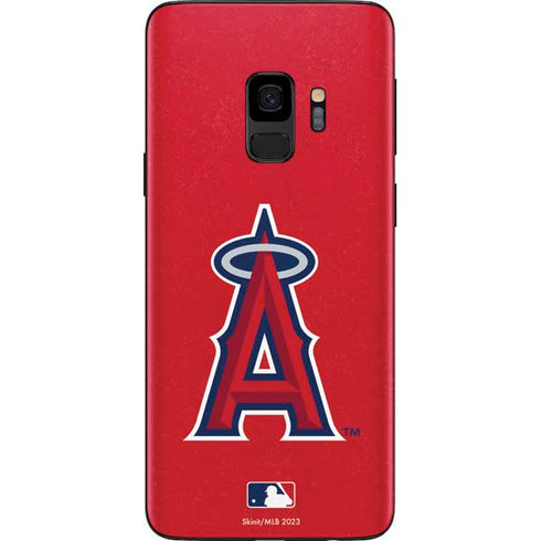 MLB Los Angeles Angels - Solid Distressed Galaxy S9 Skin
