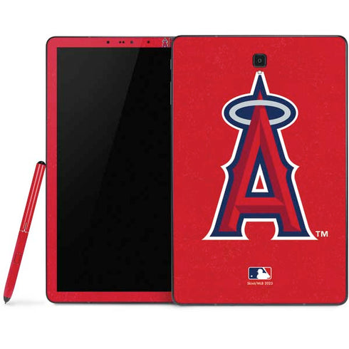 MLB Los Angeles Angels - Solid Distressed Samsung Galaxy Tab Skin