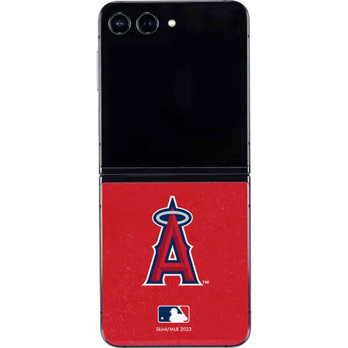 MLB Los Angeles Angels - Solid Distressed Galaxy Z Flip5 5G Skin