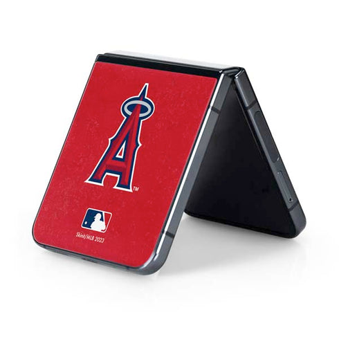MLB Los Angeles Angels - Solid Distressed Galaxy Z Flip5 5G Skin