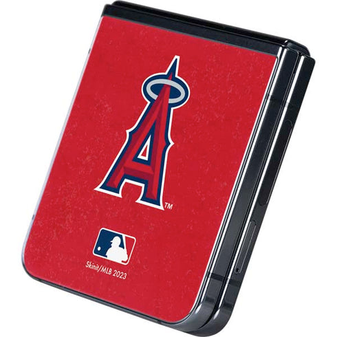 MLB Los Angeles Angels - Solid Distressed Galaxy Z Flip5 5G Skin