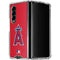 MLB Los Angeles Angels - Solid Distressed Galaxy Z Fold4 5G Clear Case