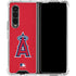 MLB Los Angeles Angels - Solid Distressed Galaxy Z Fold4 5G Clear Case