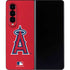 MLB Los Angeles Angels - Solid Distressed Galaxy Z Fold4 5G Skin